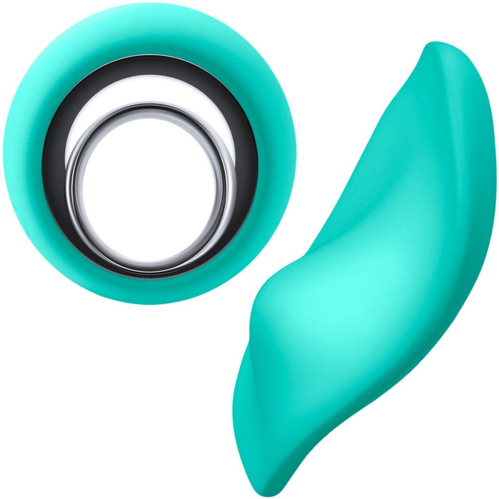 Remote Control Vibrators | Sugar Pop Leila Rechargeable Silicone App Enabled Panty Vibe With Remote – Teal