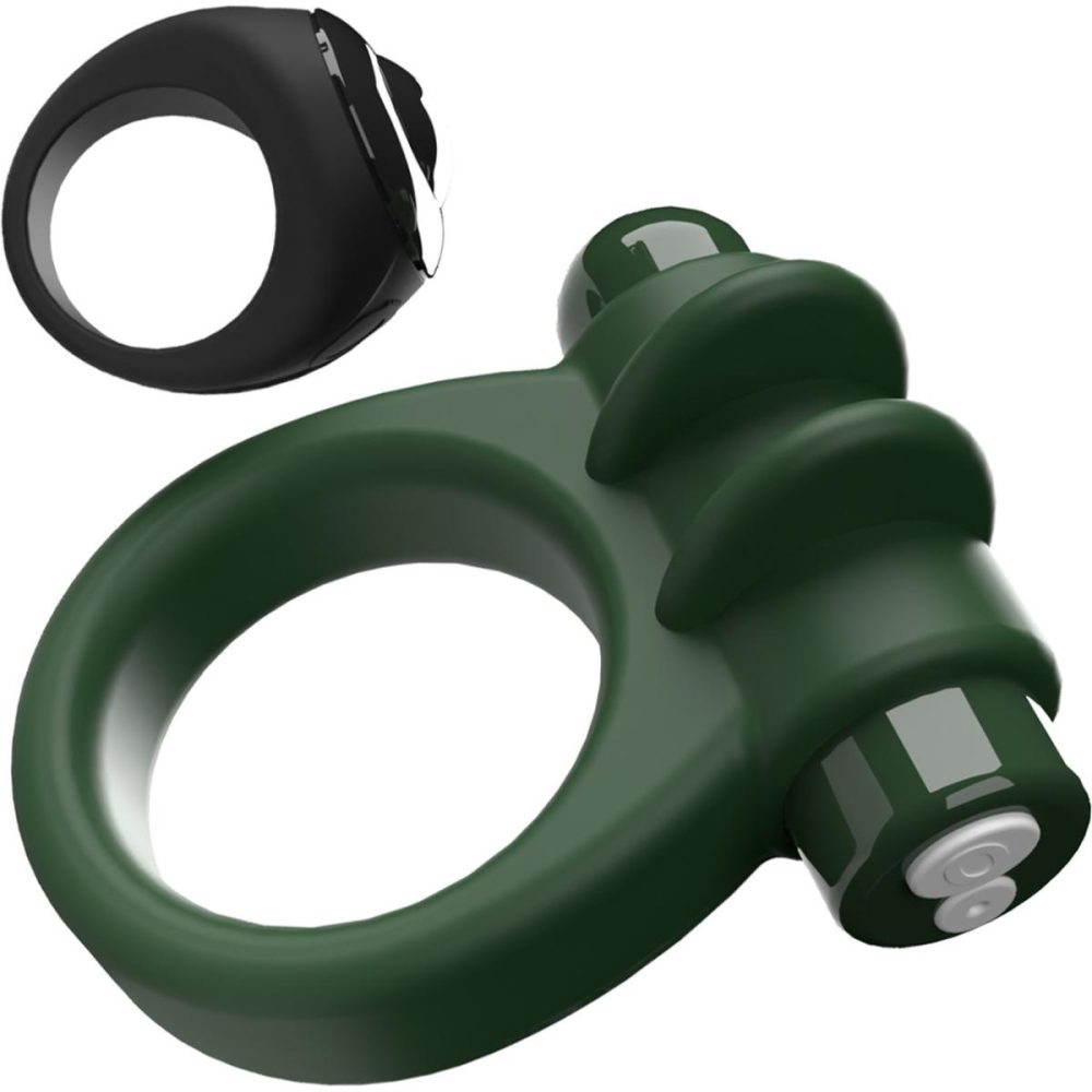 Remote Control Vibrators | Switch Rechargeable Vibrating Silicone Cock Ring With Remote – Green