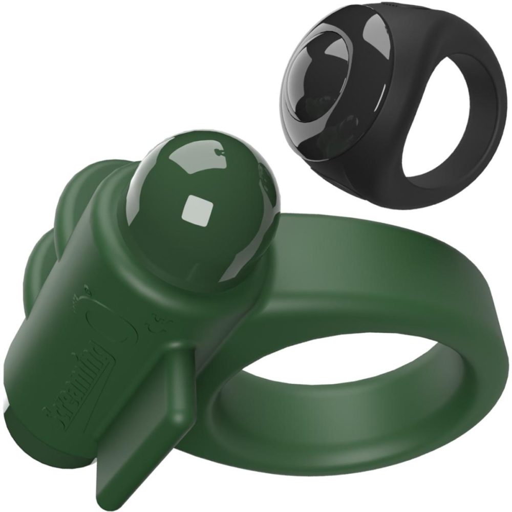 Remote Control Vibrators | Switch Rechargeable Vibrating Silicone Cock Ring With Remote – Green