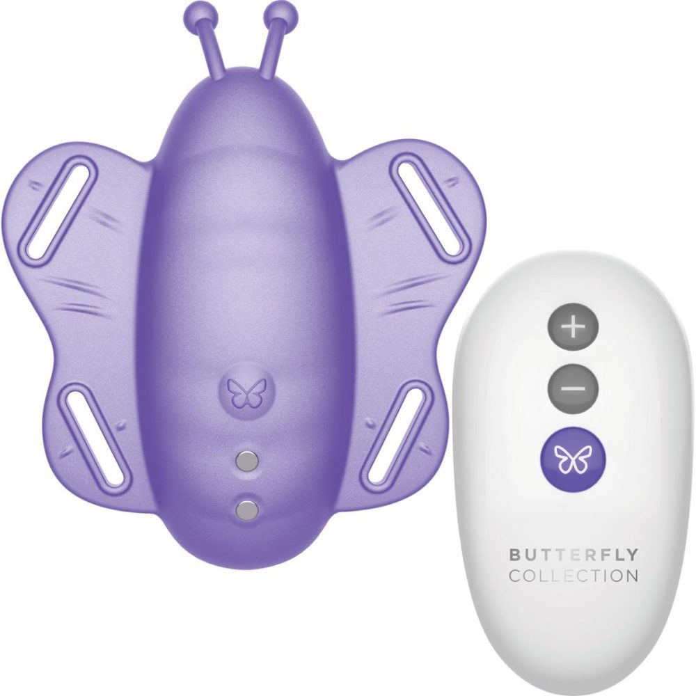 Remote Control Vibrators | The Remote Control Butterfly Silicone Rechargeable Panty Vibe – Purple