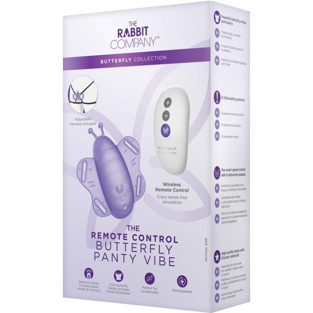 Remote Control Vibrators | The Remote Control Butterfly Silicone Rechargeable Panty Vibe – Purple