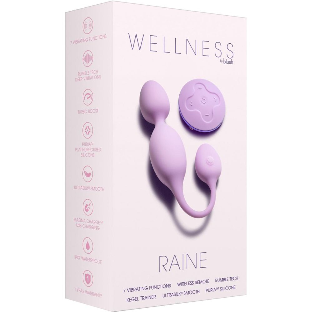 Remote Control Vibrators | Wellness Raine Rechargeable Waterproof Silicone Vibrating Kegel Ball With Remote