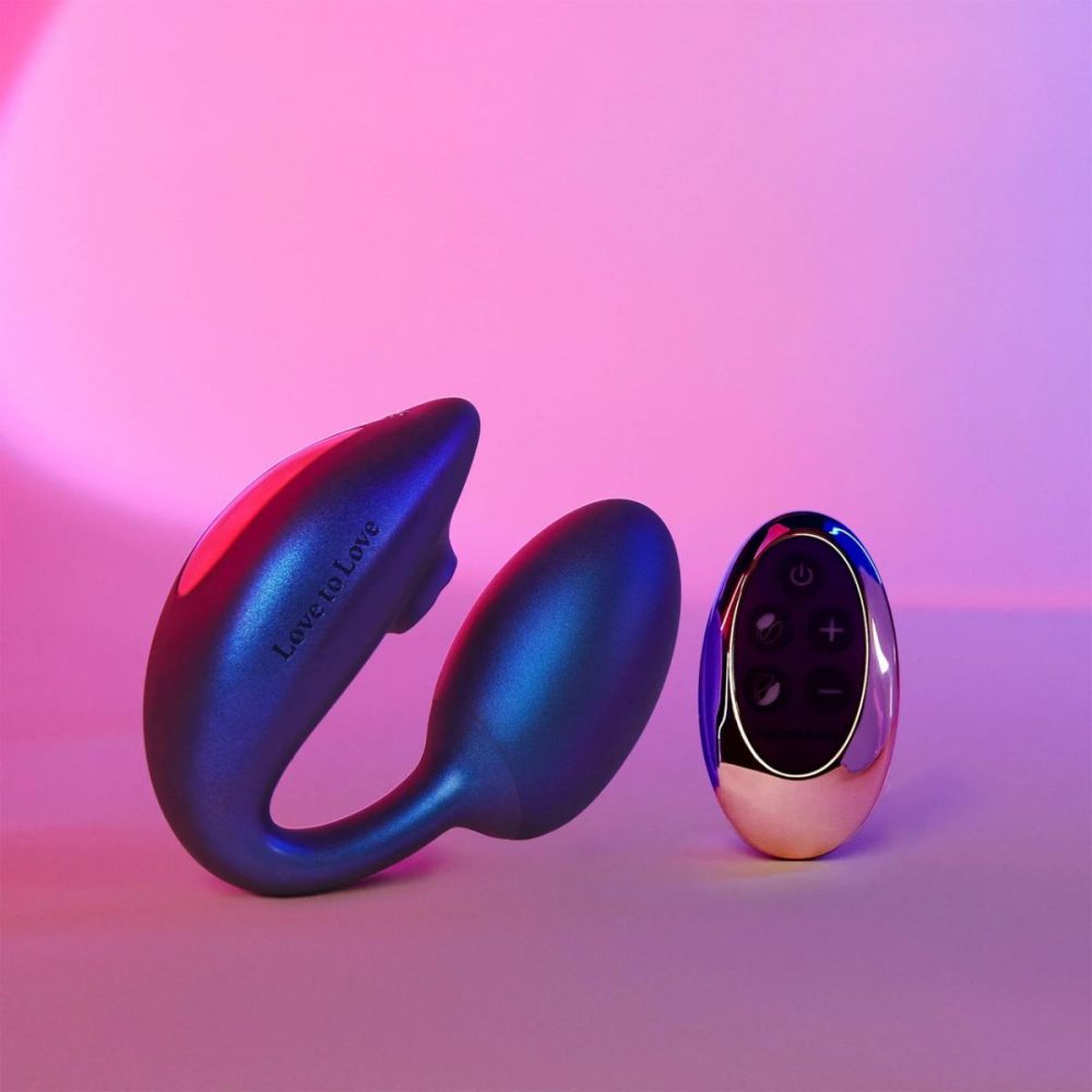 Remote Control Vibrators | Wonderlover Air Pulse Clitoral Stimulator & Vibrating G-Spot Egg Love To Love – Iridescent Night