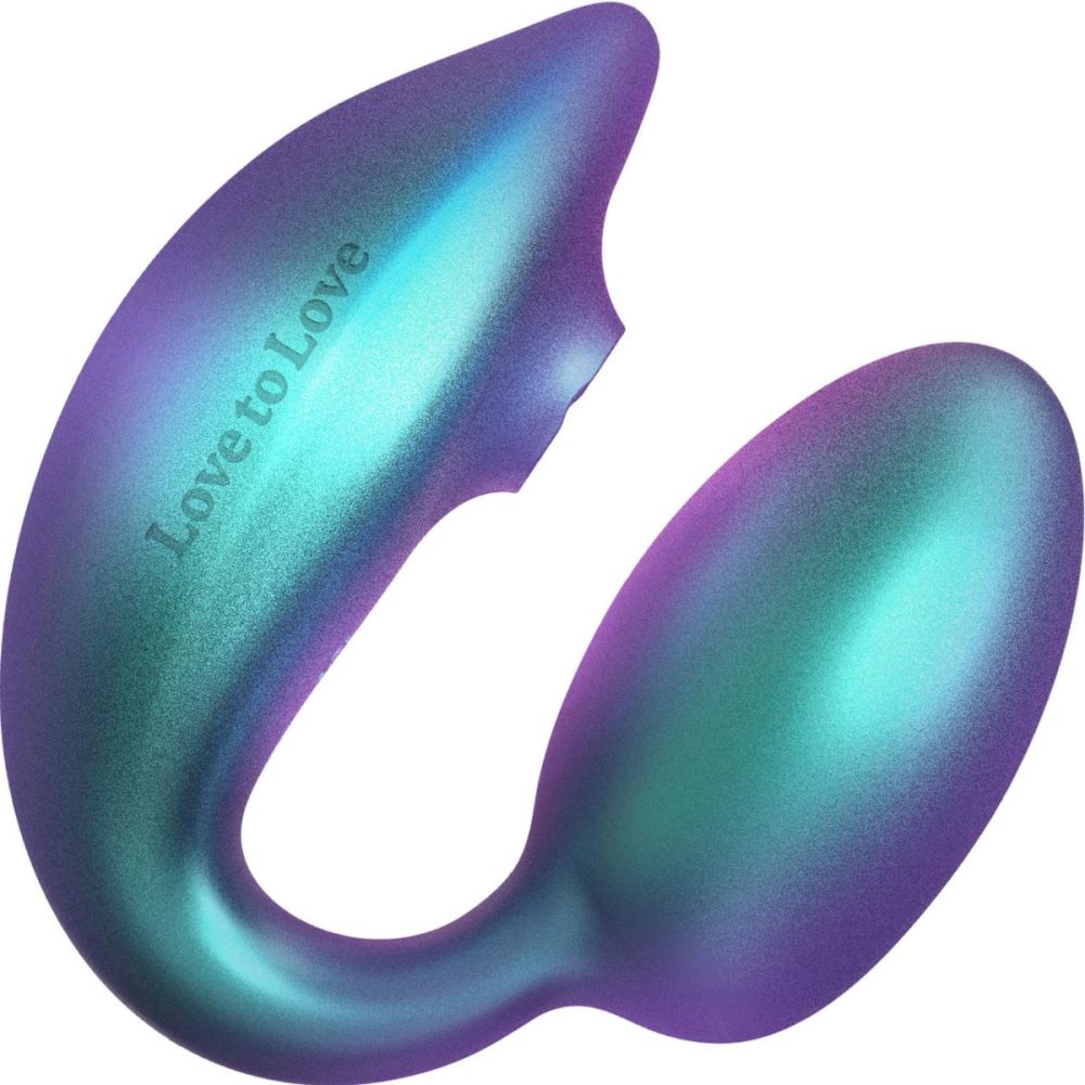 Remote Control Vibrators | Wonderlover Air Pulse Clitoral Stimulator & Vibrating G-Spot Egg Love To Love – Iridescent Turquoise