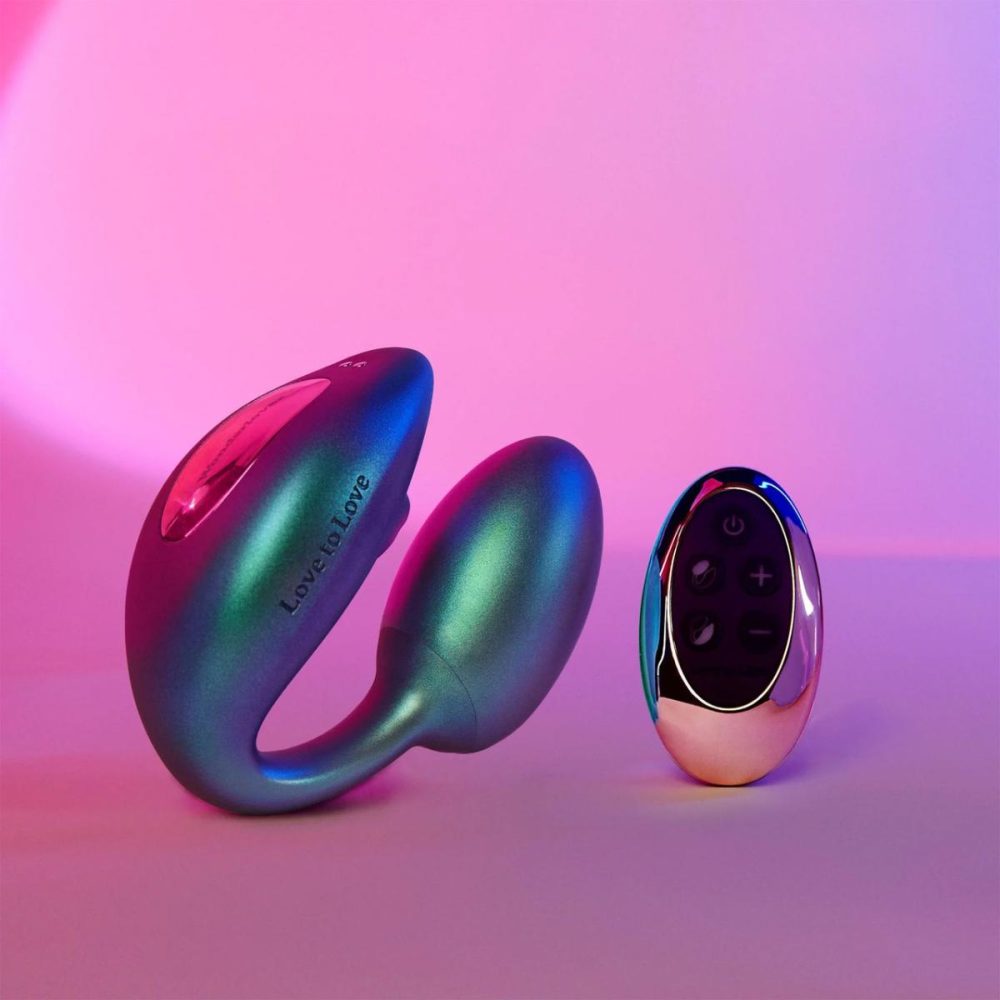 Remote Control Vibrators | Wonderlover Air Pulse Clitoral Stimulator & Vibrating G-Spot Egg Love To Love – Iridescent Turquoise