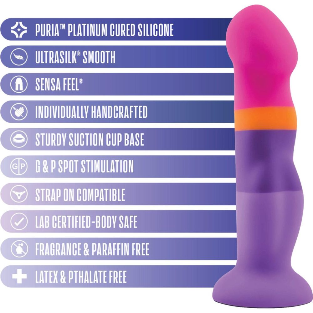 Semi-Realistic Dildos | Avant D3 Summer Fling Silicone G-Spot Dildo With Suction Cup Base