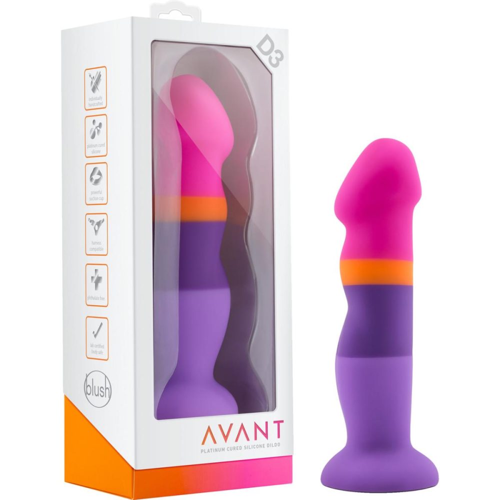 Semi-Realistic Dildos | Avant D3 Summer Fling Silicone G-Spot Dildo With Suction Cup Base