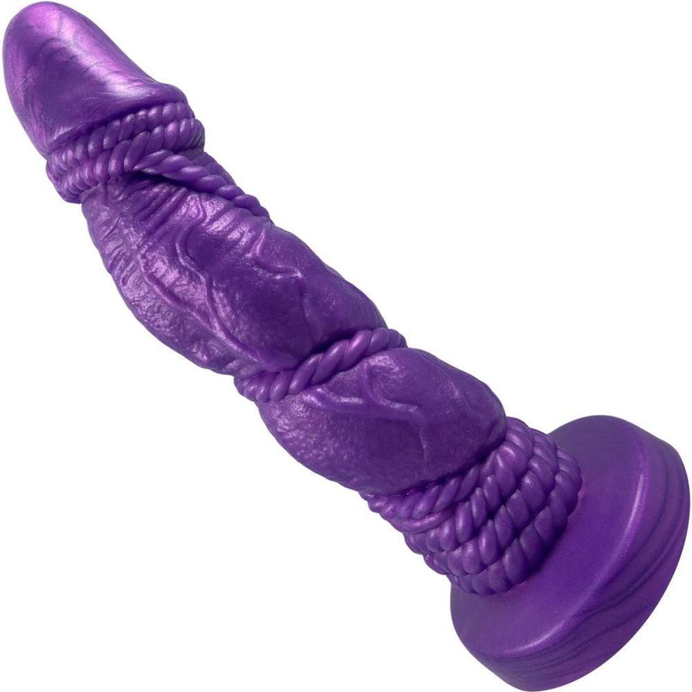 Semi-Realistic Dildos | Bound 2.0 – 6.75" Silicone Super Textured Dildo – Nola Purple