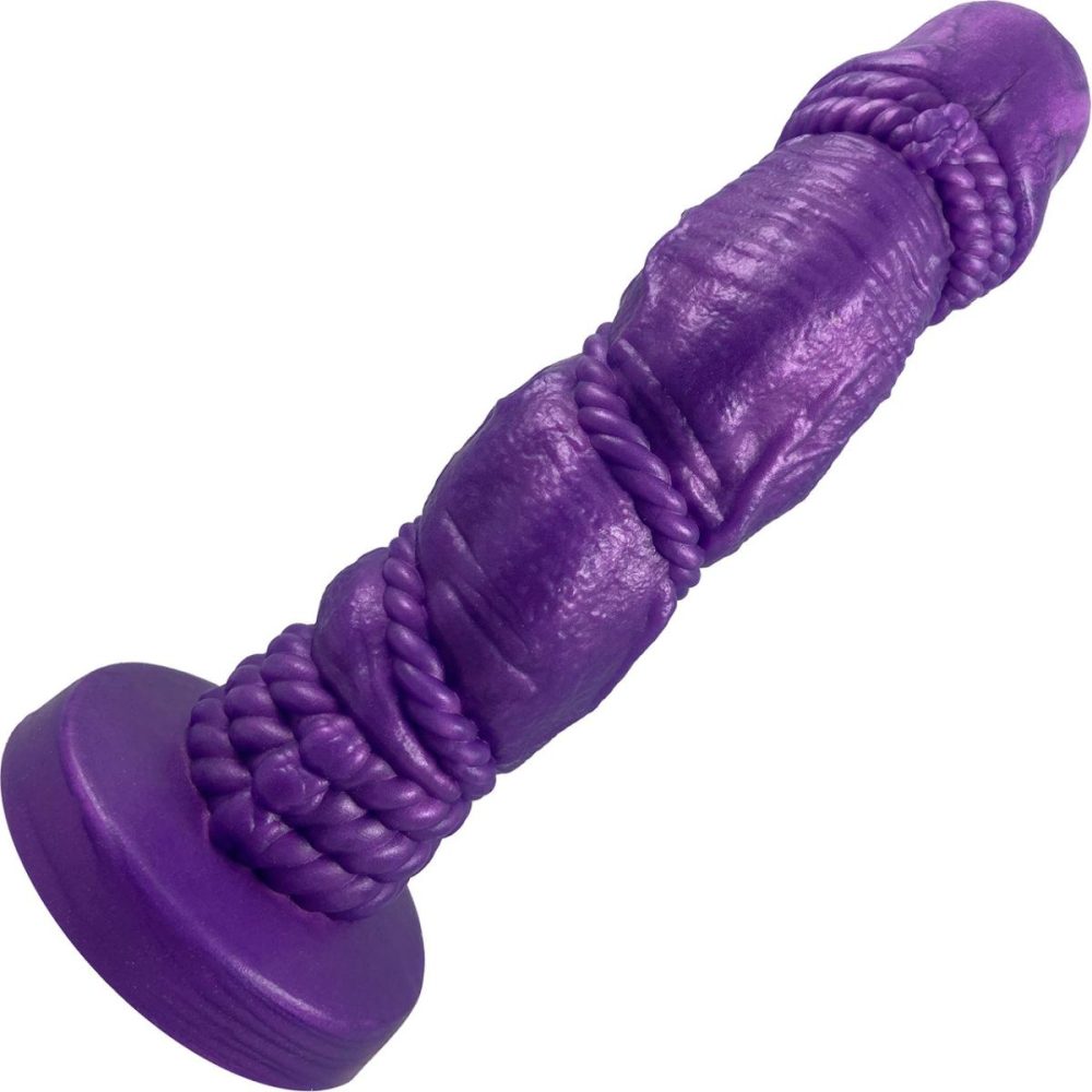 Semi-Realistic Dildos | Bound 2.0 – 6.75" Silicone Super Textured Dildo – Nola Purple