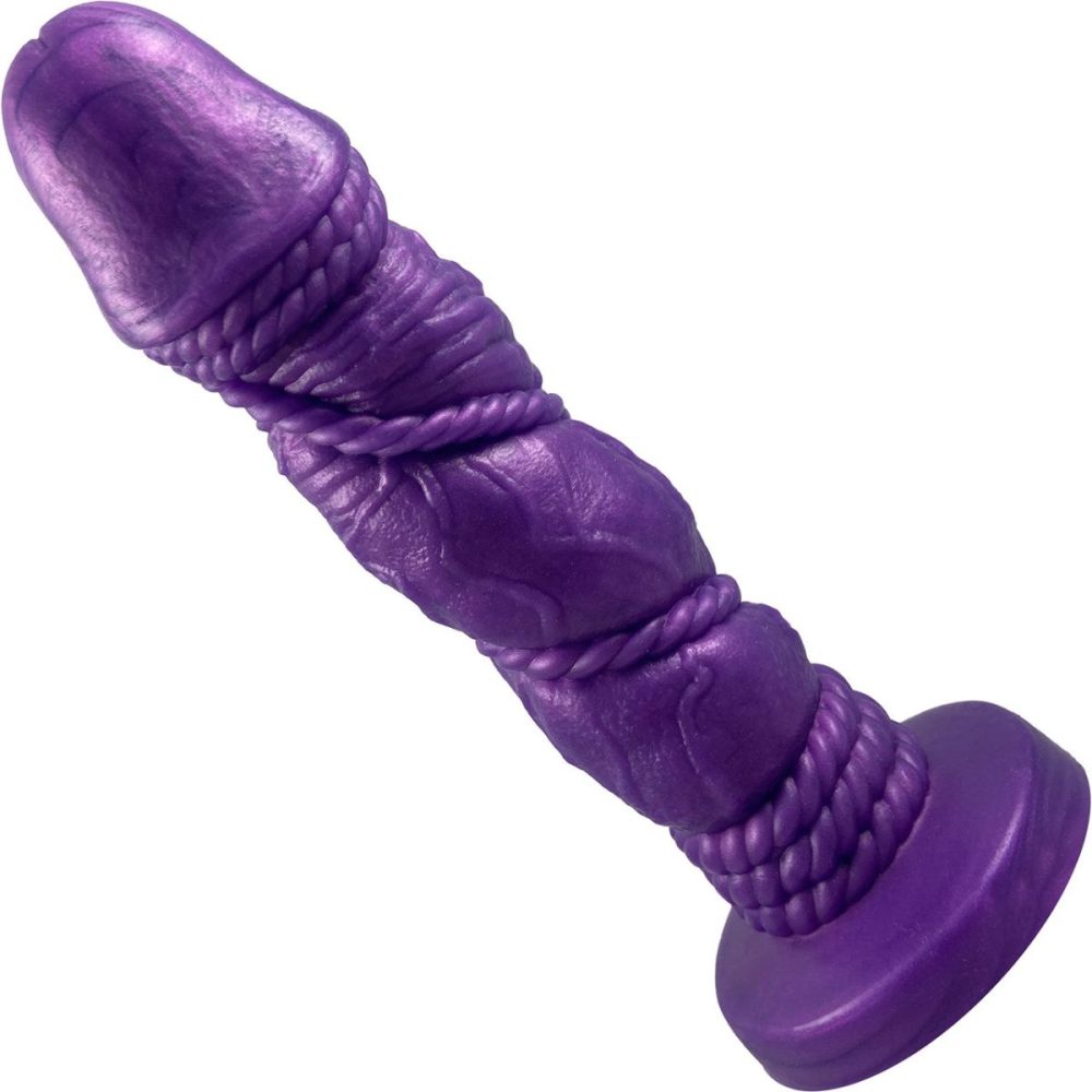 Semi-Realistic Dildos | Bound 2.0 – 6.75" Silicone Super Textured Dildo – Nola Purple