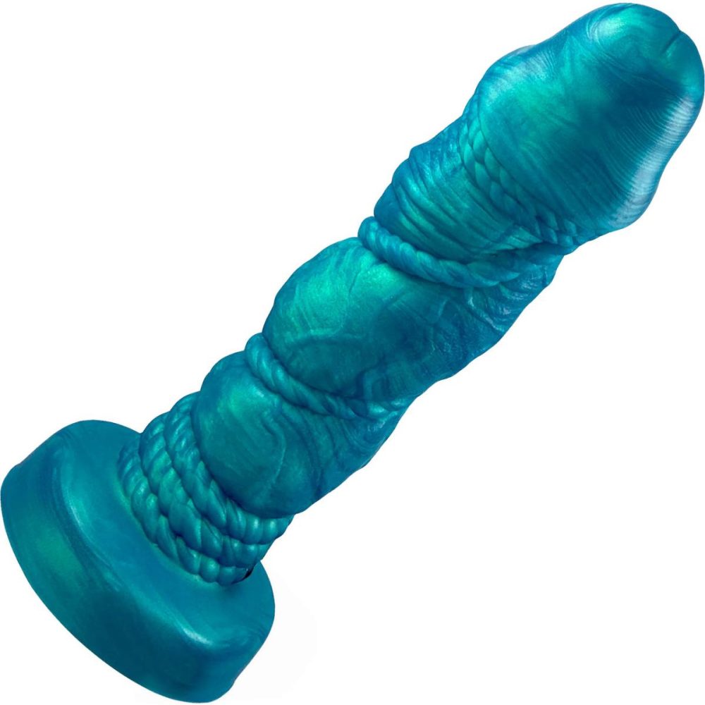 Semi-Realistic Dildos | Bound 2.0 XL 10" Silicone Super Textured Dildo – Mermaid Blue