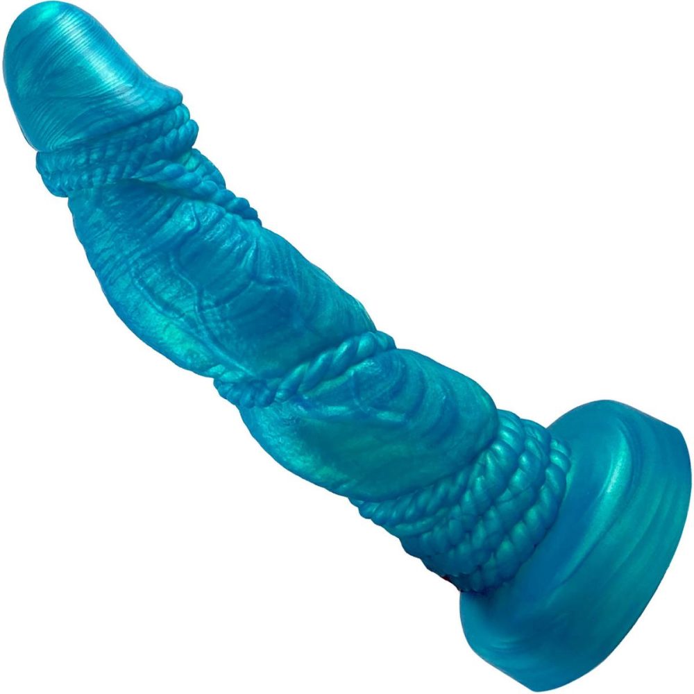 Semi-Realistic Dildos | Bound 2.0 XL 10" Silicone Super Textured Dildo – Mermaid Blue