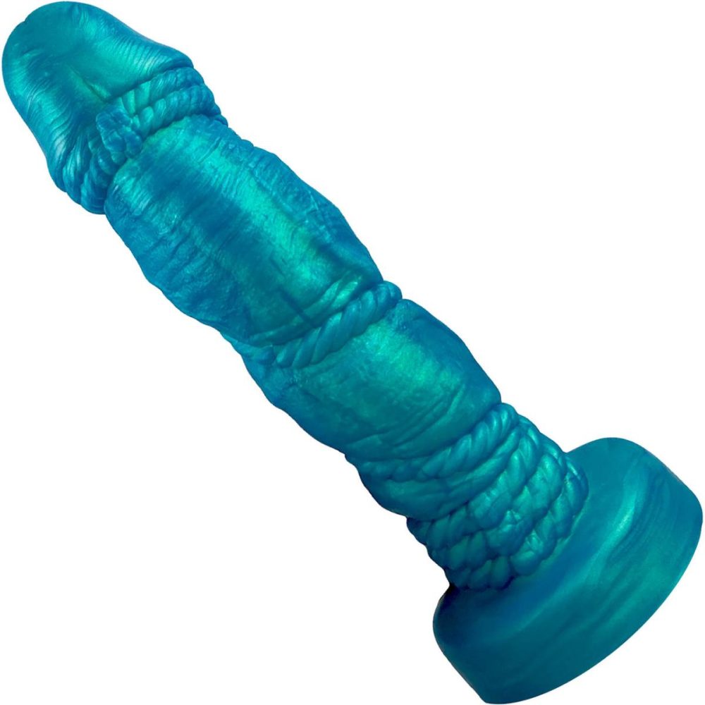 Semi-Realistic Dildos | Bound 2.0 XL 10" Silicone Super Textured Dildo – Mermaid Blue