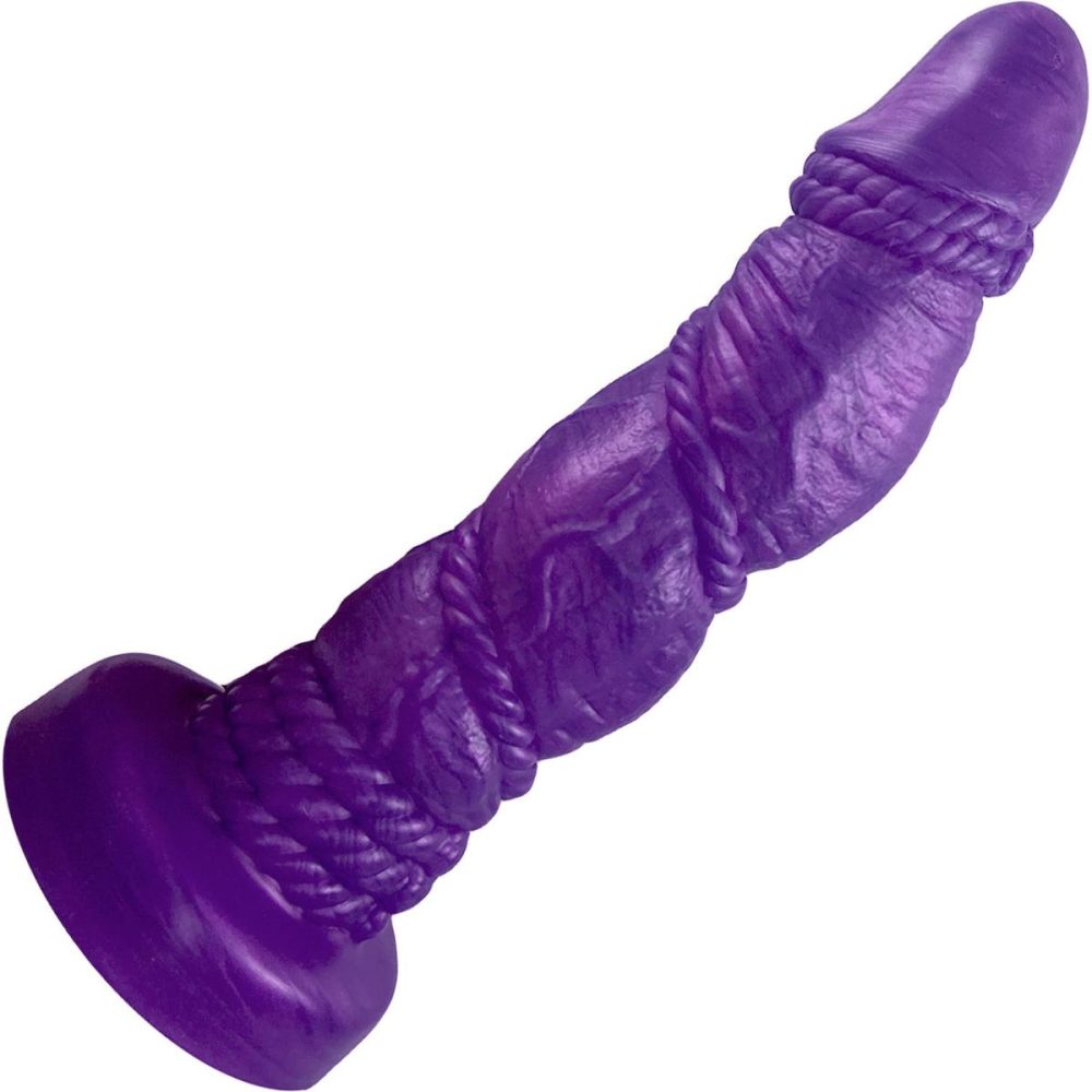 Semi-Realistic Dildos | Bound 2.0 XL 10" Silicone Super Textured Dildo – Nola Purple