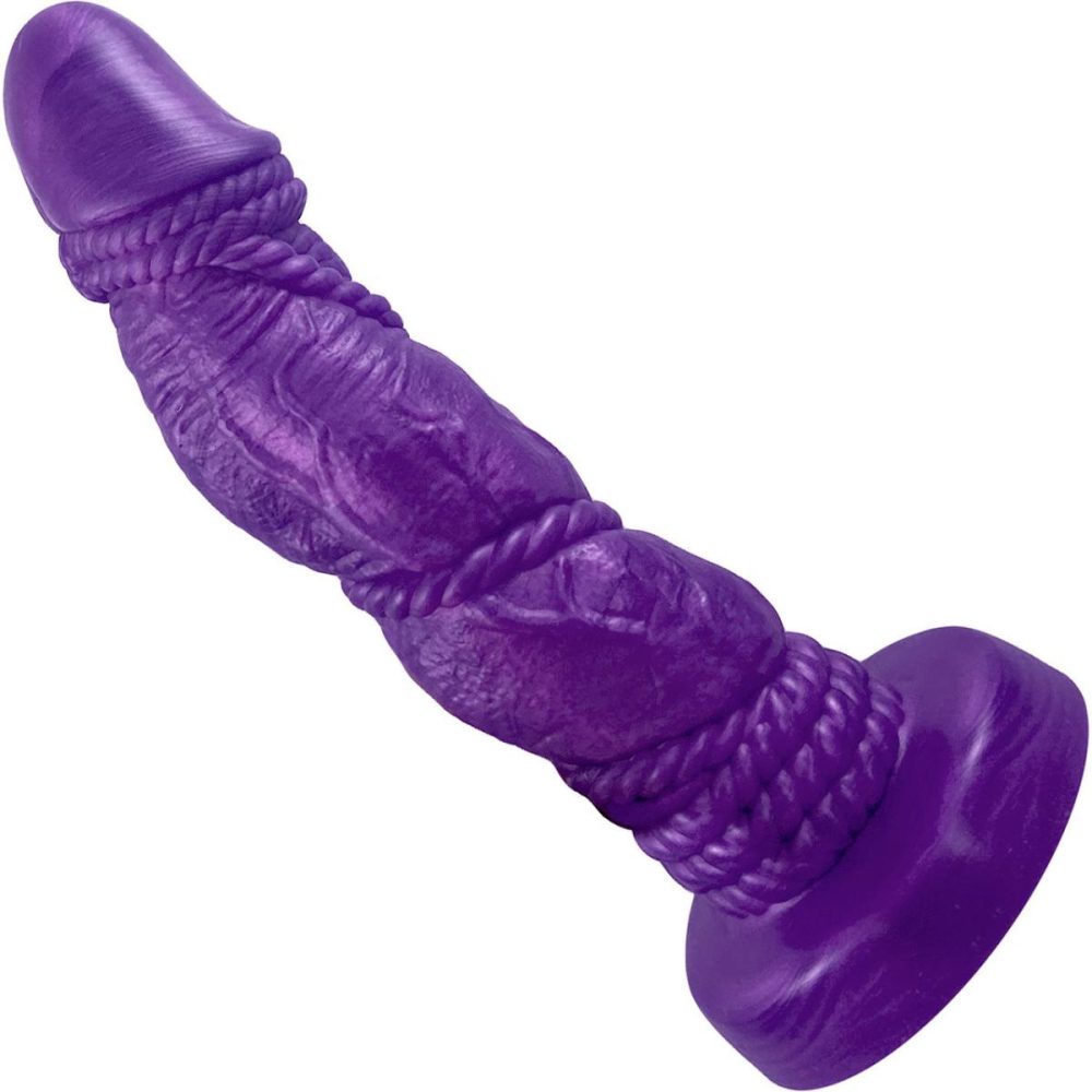 Semi-Realistic Dildos | Bound 2.0 XL 10" Silicone Super Textured Dildo – Nola Purple