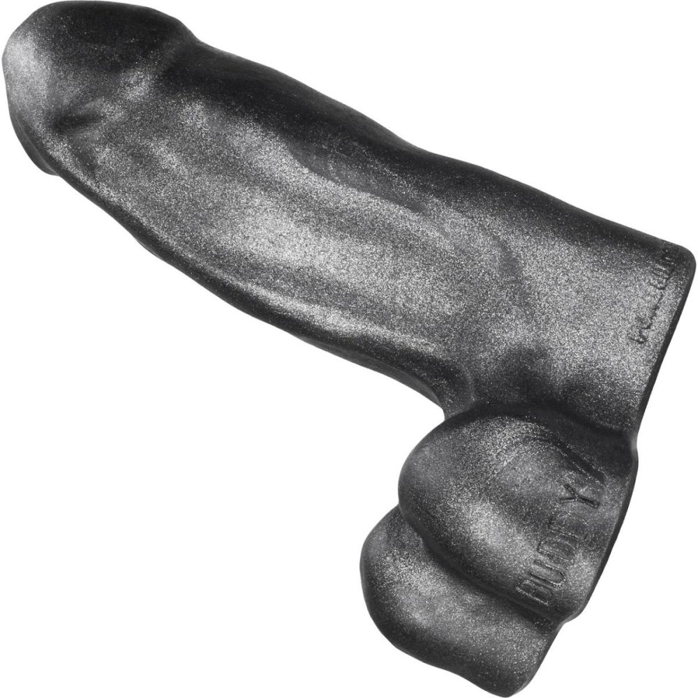 Semi-Realistic Dildos | Buddy 6" Super Squishy Thick Silicone Dildo – Smoke Smoosh Metallic