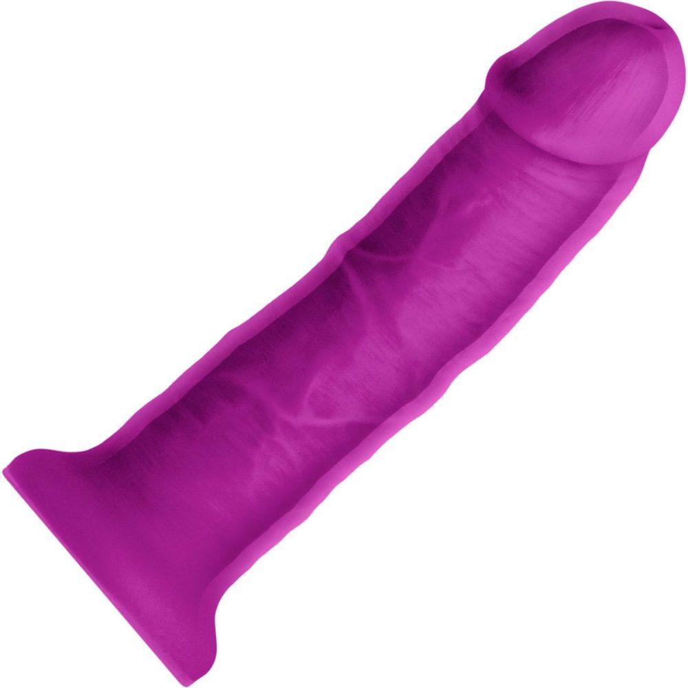 Semi-Realistic Dildos | Colours Dual Density Girth 7 Inch Silicone Suction Cup Dildo – Purple