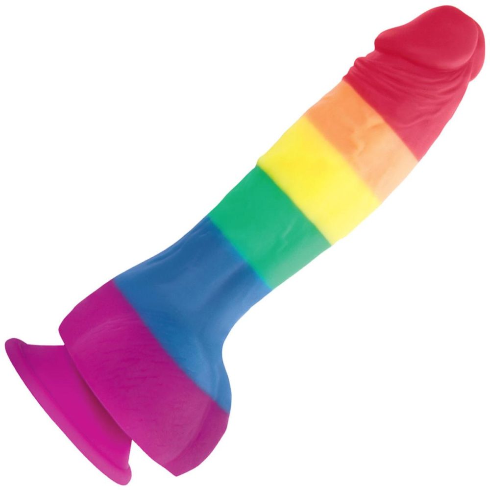 Semi-Realistic Dildos | Colours Pleasures 6 Inch Pride Edition Silicone Suction Cup Dildo