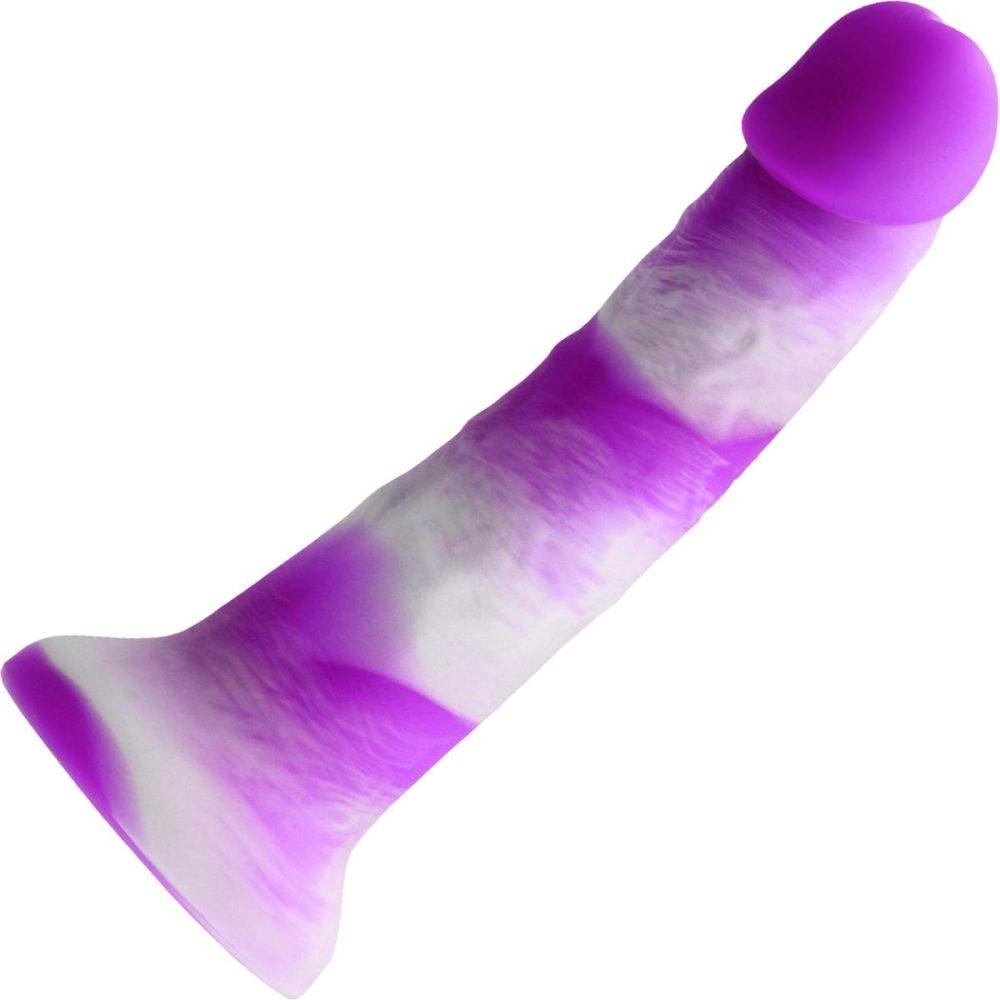 Semi-Realistic Dildos | Colours Pleasures Yum Yum 7 Inch Purple Silicone Dildo