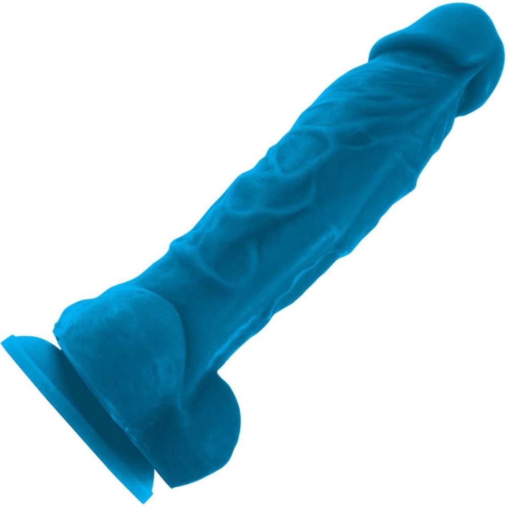 Semi-Realistic Dildos | ColourSoft 5 Inch Blue Silicone Suction Cup Dildo