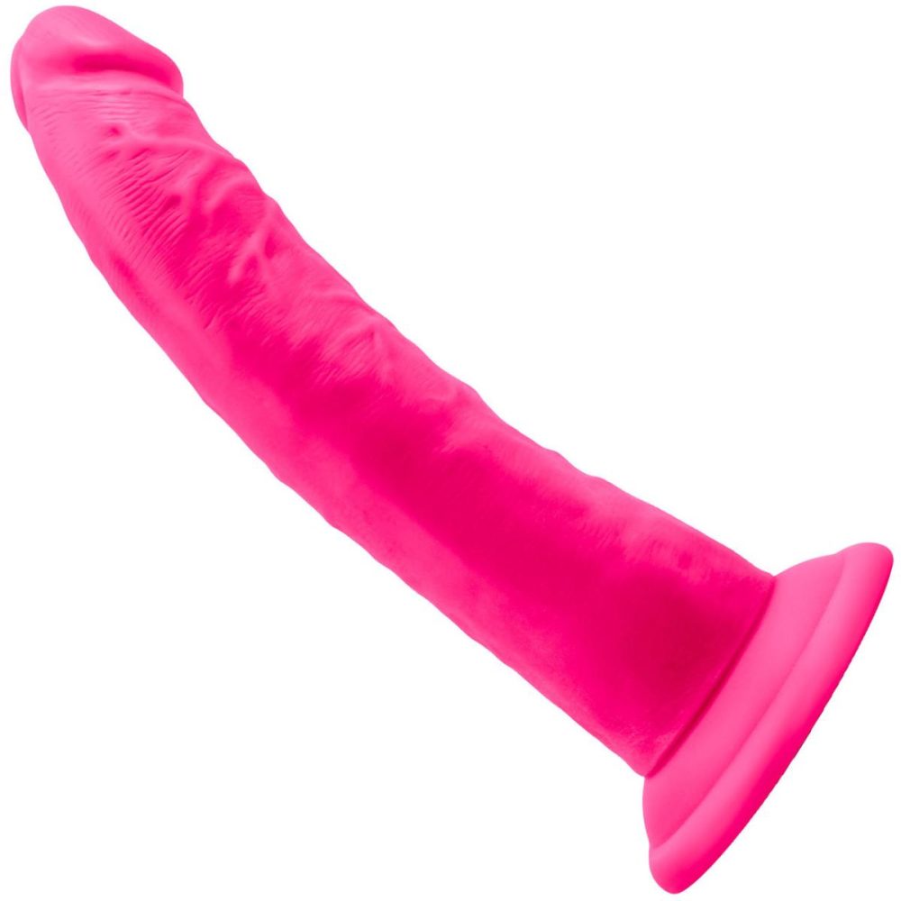 Semi-Realistic Dildos | Neo Elite 7.5 Inch Dual Density Realistic Silicone Dildo by – Neon Pink