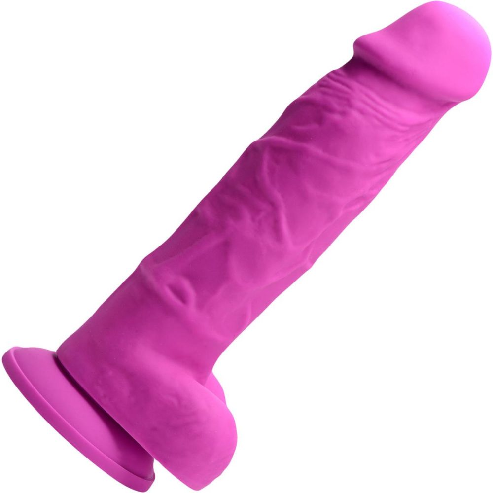 Semi-Realistic Dildos | Power Pecker 7" Silicone Suction Cup Dildo With Balls – Pink