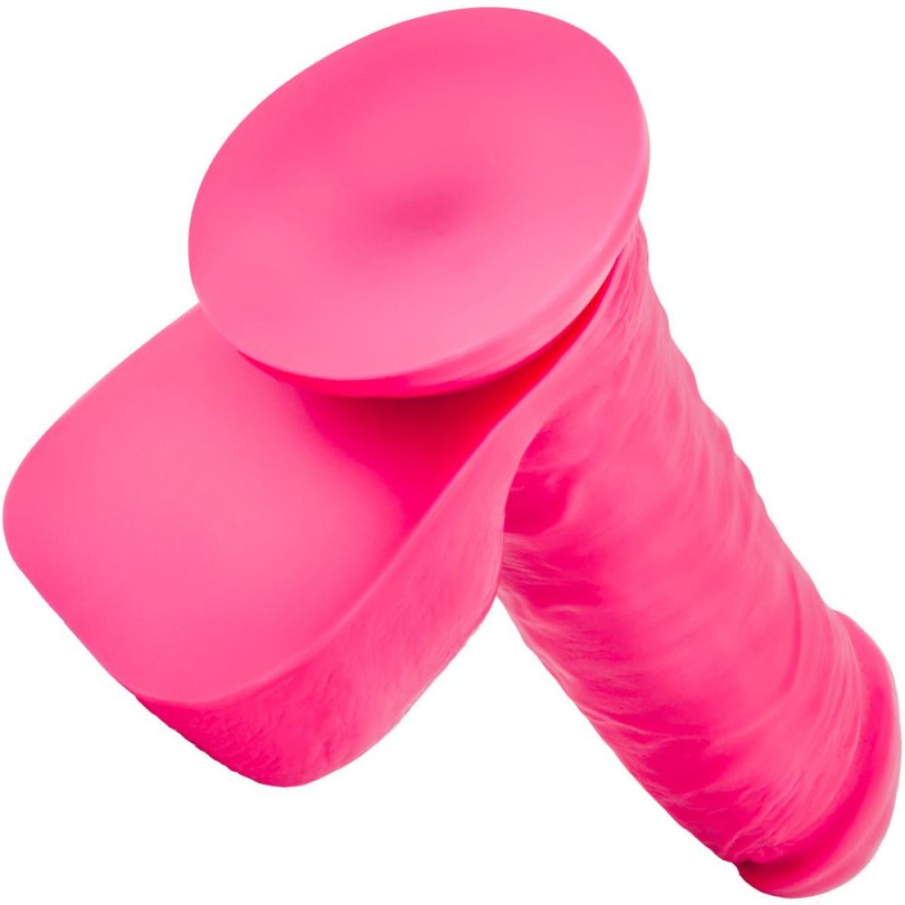 Semi-Realistic Dildos | Ruse Big Poppa Silicone Suction Cup Dildo by Novelties – Hot Pink