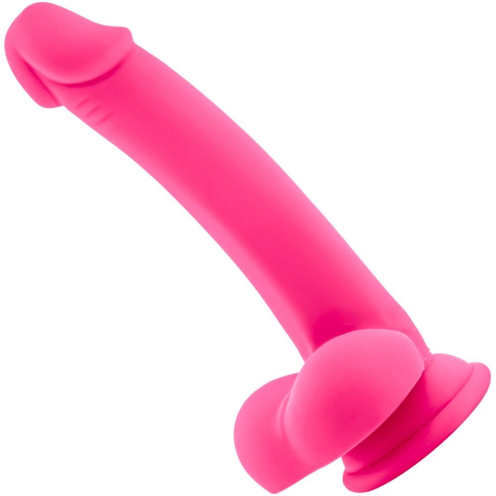 Semi-Realistic Dildos | Ruse D Thang Silicone Suction Cup Dildo by Novelties – Hot Pink