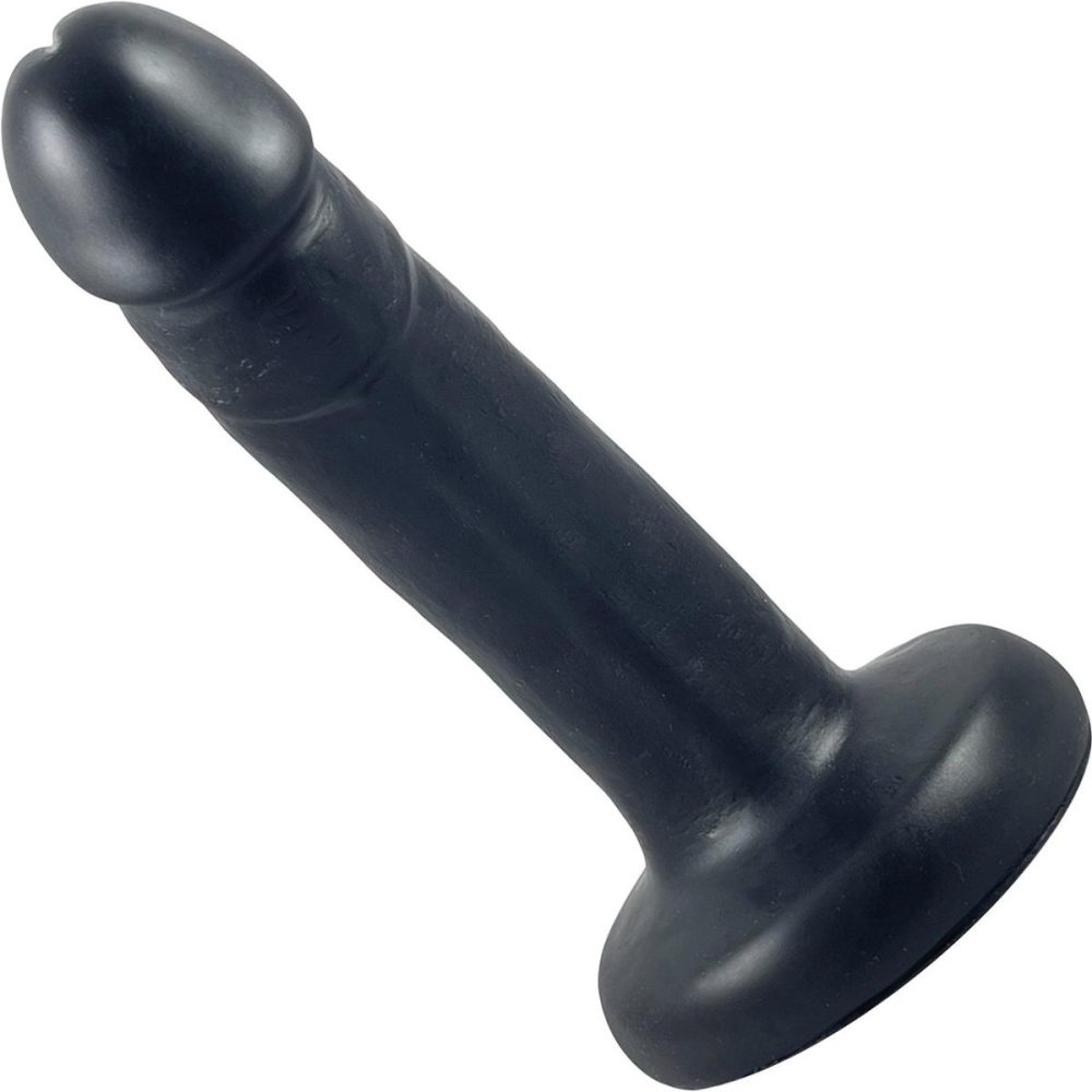 Semi-Realistic Dildos | Small Realistic Bent Silicone Dildo – Black