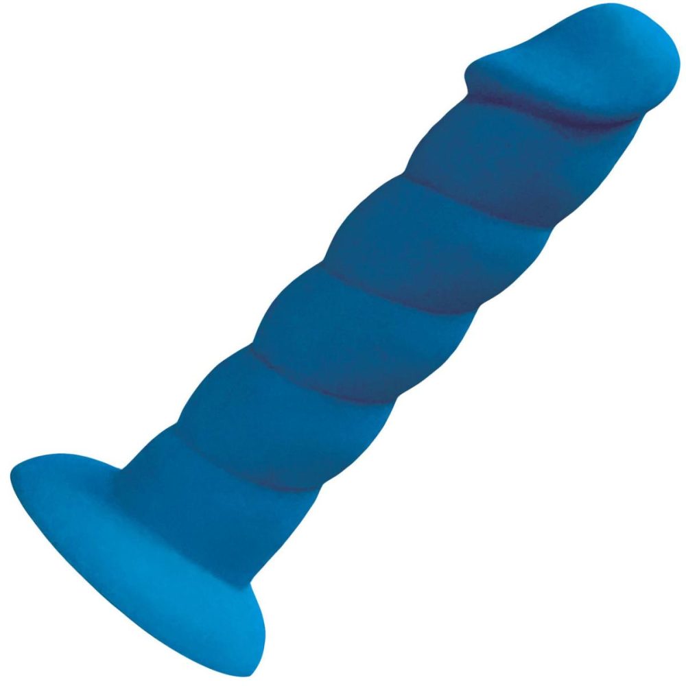 Semi-Realistic Dildos | Suga Daddy 5.5" Silicone Suction Cup Dildo – Blue