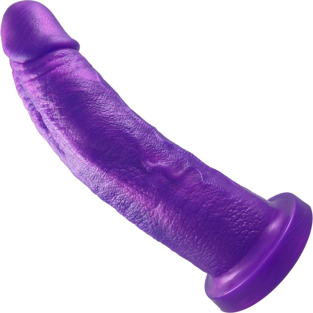 Semi-Realistic Dildos | The Maximus Giant 8.75" Platinum Silicone Ultrarealistic Dildo – NOLA Purple