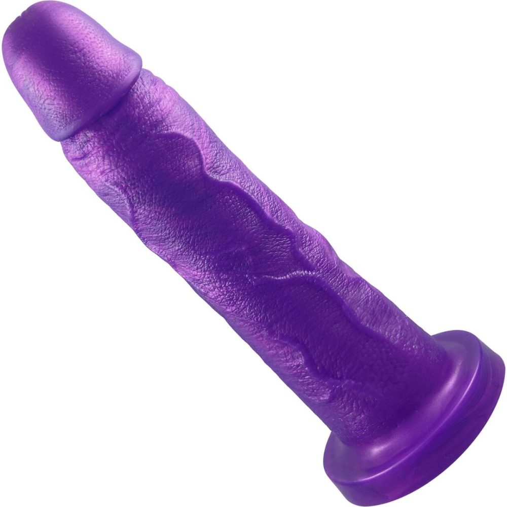 Semi-Realistic Dildos | The Maximus Giant 8.75" Platinum Silicone Ultrarealistic Dildo – NOLA Purple