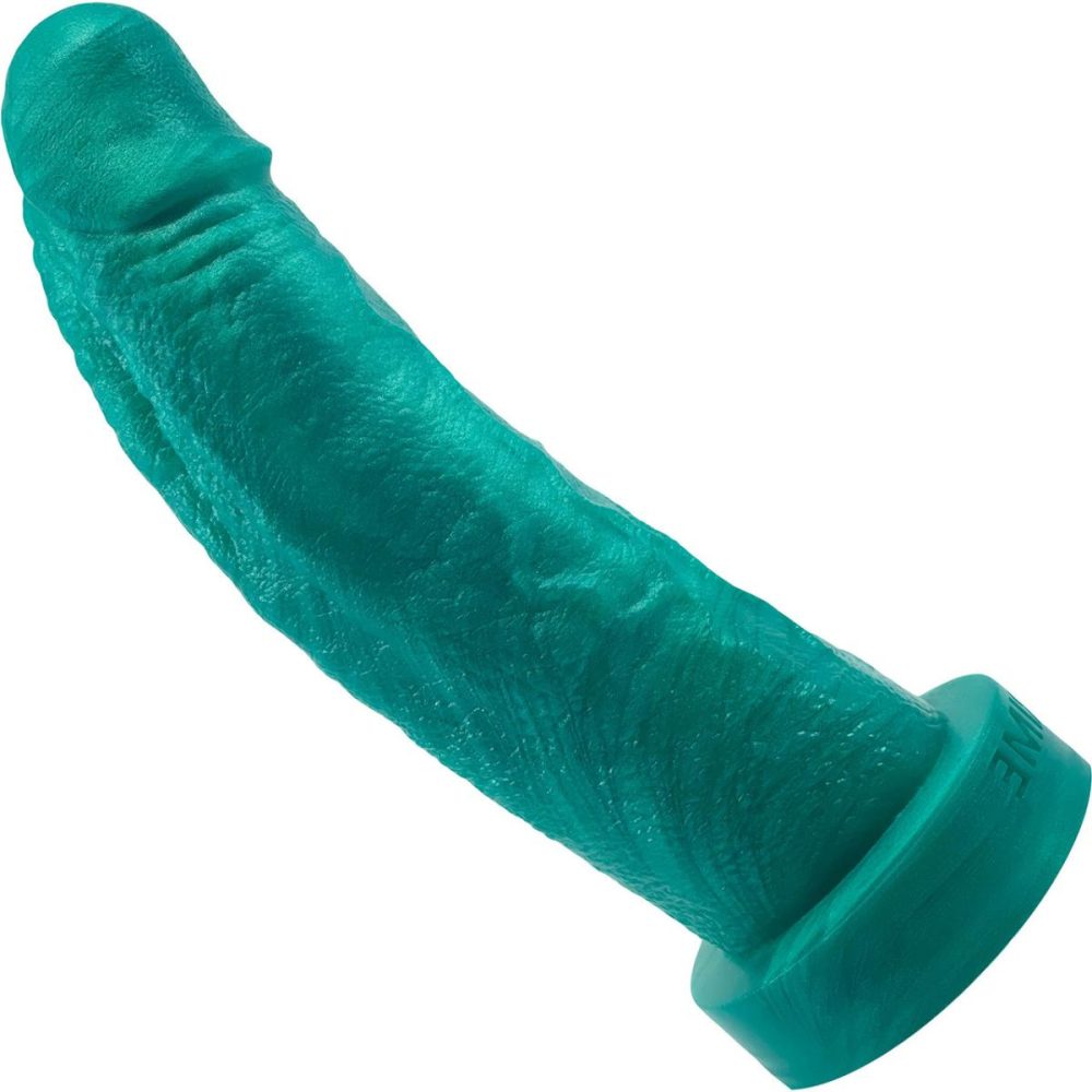 Semi-Realistic Dildos | The Maximus Medium 8.25" Platinum Silicone Ultrarealistic Dildo – Seafoam Green