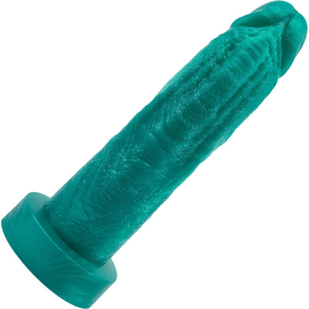 Semi-Realistic Dildos | The Maximus Medium 8.25" Platinum Silicone Ultrarealistic Dildo – Seafoam Green