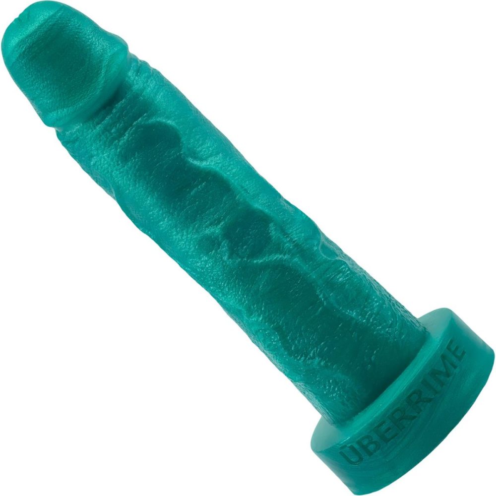 Semi-Realistic Dildos | The Maximus Medium 8.25" Platinum Silicone Ultrarealistic Dildo – Seafoam Green