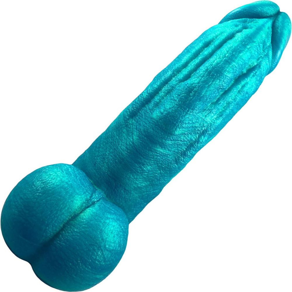 Semi-Realistic Dildos | The Titan Giant 8.5" Platinum Silicone Ultrarealistic Dildo With Balls – Mermaid