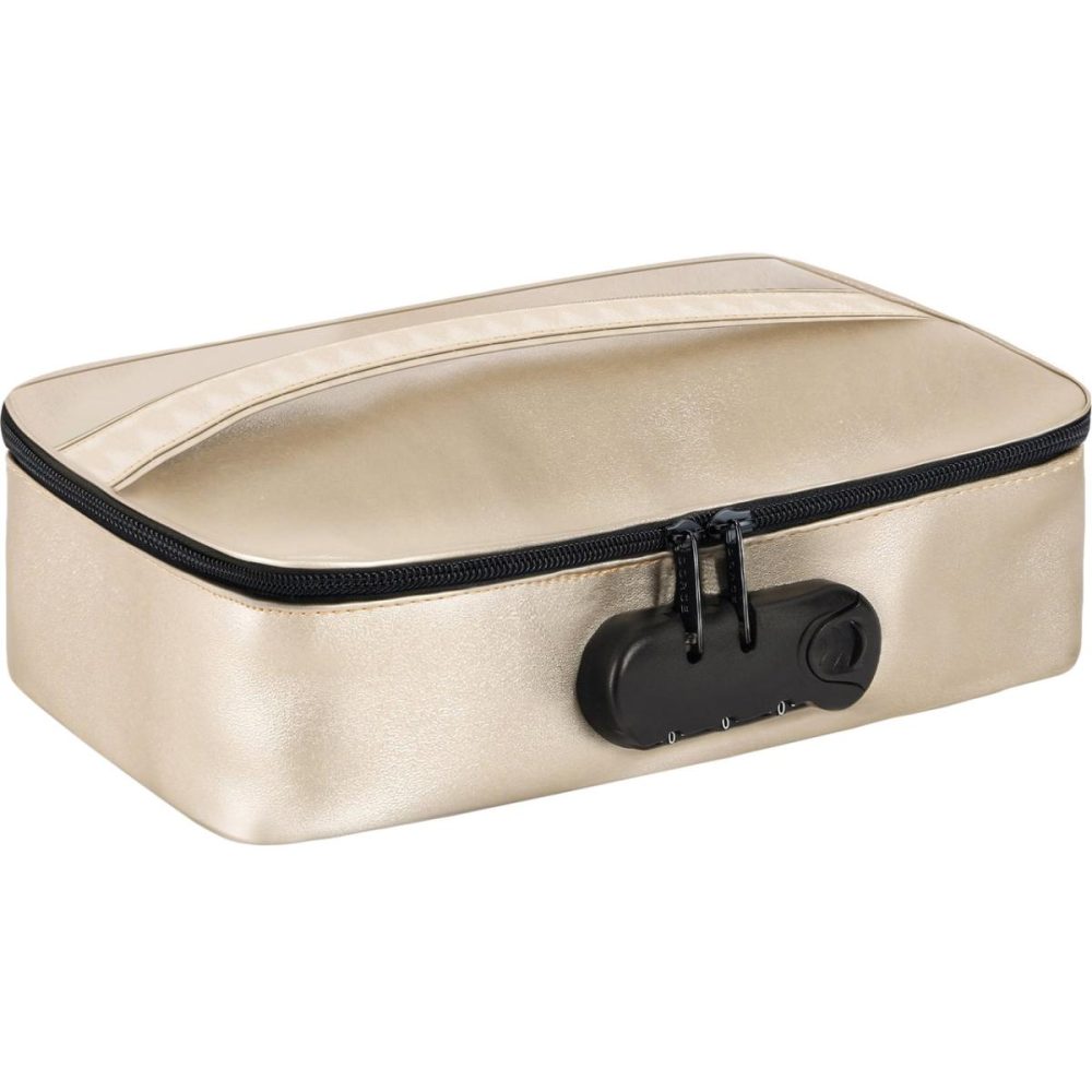 Sex Toy Storage | Discreet Storage Box With Combination Lock – Luxury Gold