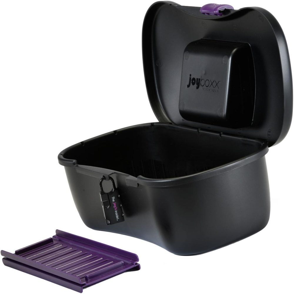 Sex Toy Storage | Storage System Includes Playtray and Combo Lock – Black