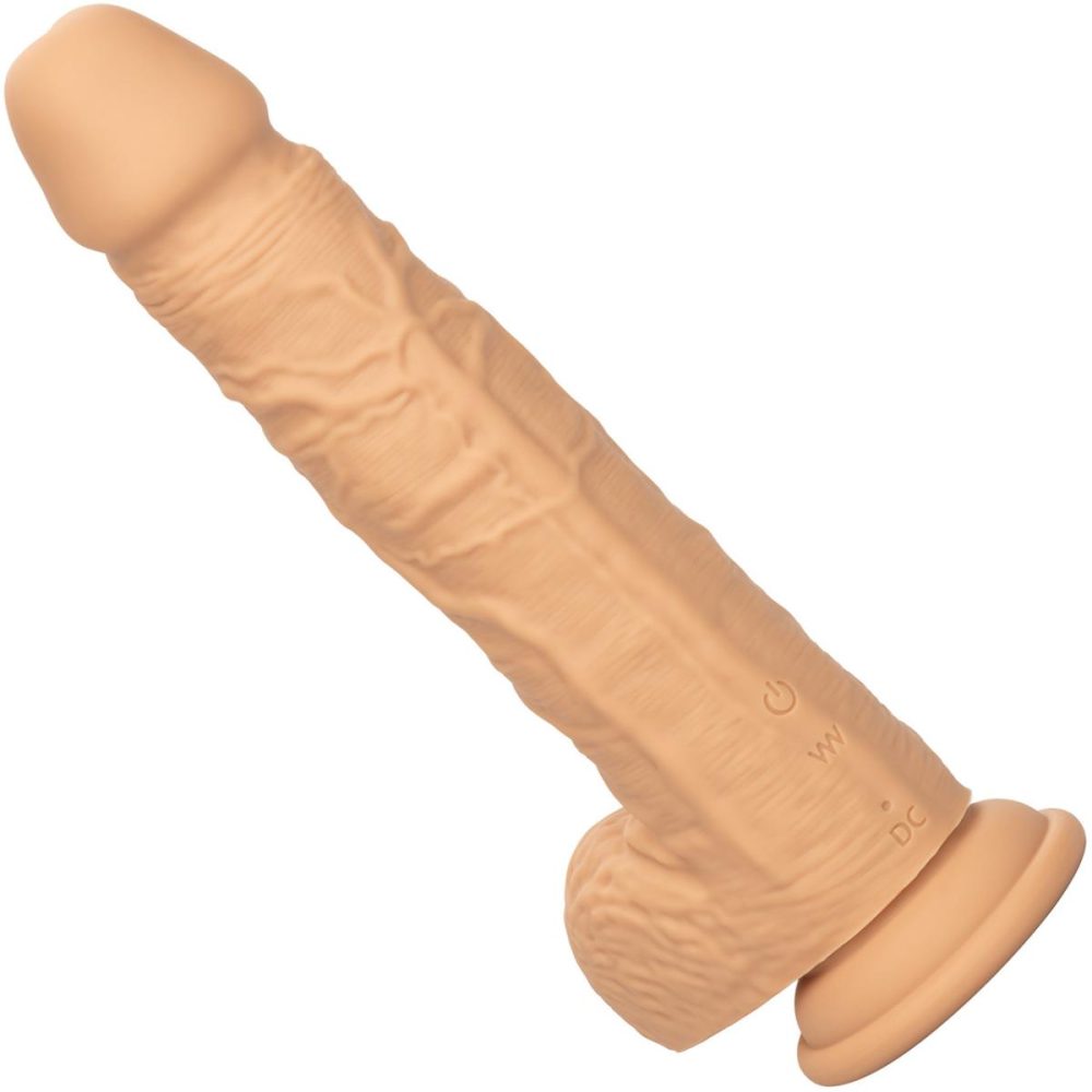 Squirting Dildos | Squirting Fuck Stick 9" Vibrating Realistic Silicone Suction Cup Dildo – Vanilla