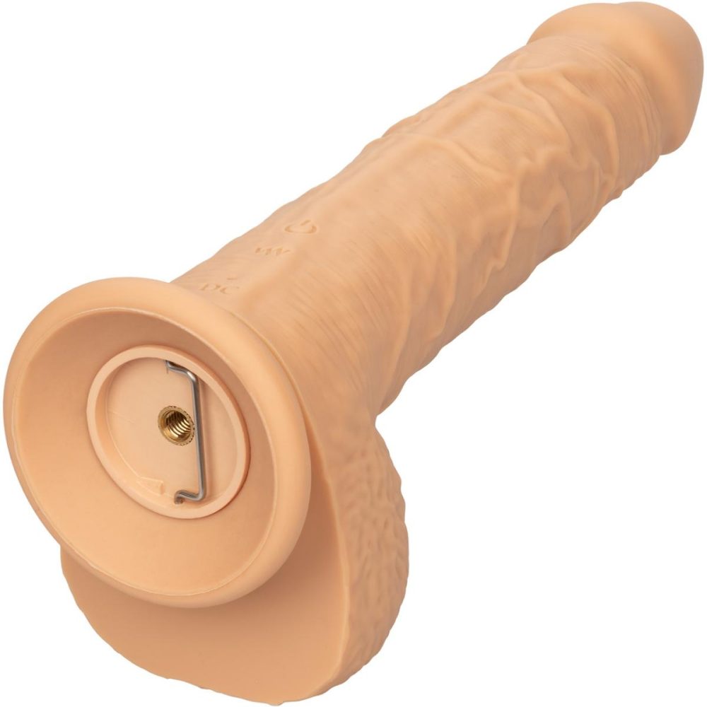 Squirting Dildos | Squirting Fuck Stick 9" Vibrating Realistic Silicone Suction Cup Dildo – Vanilla