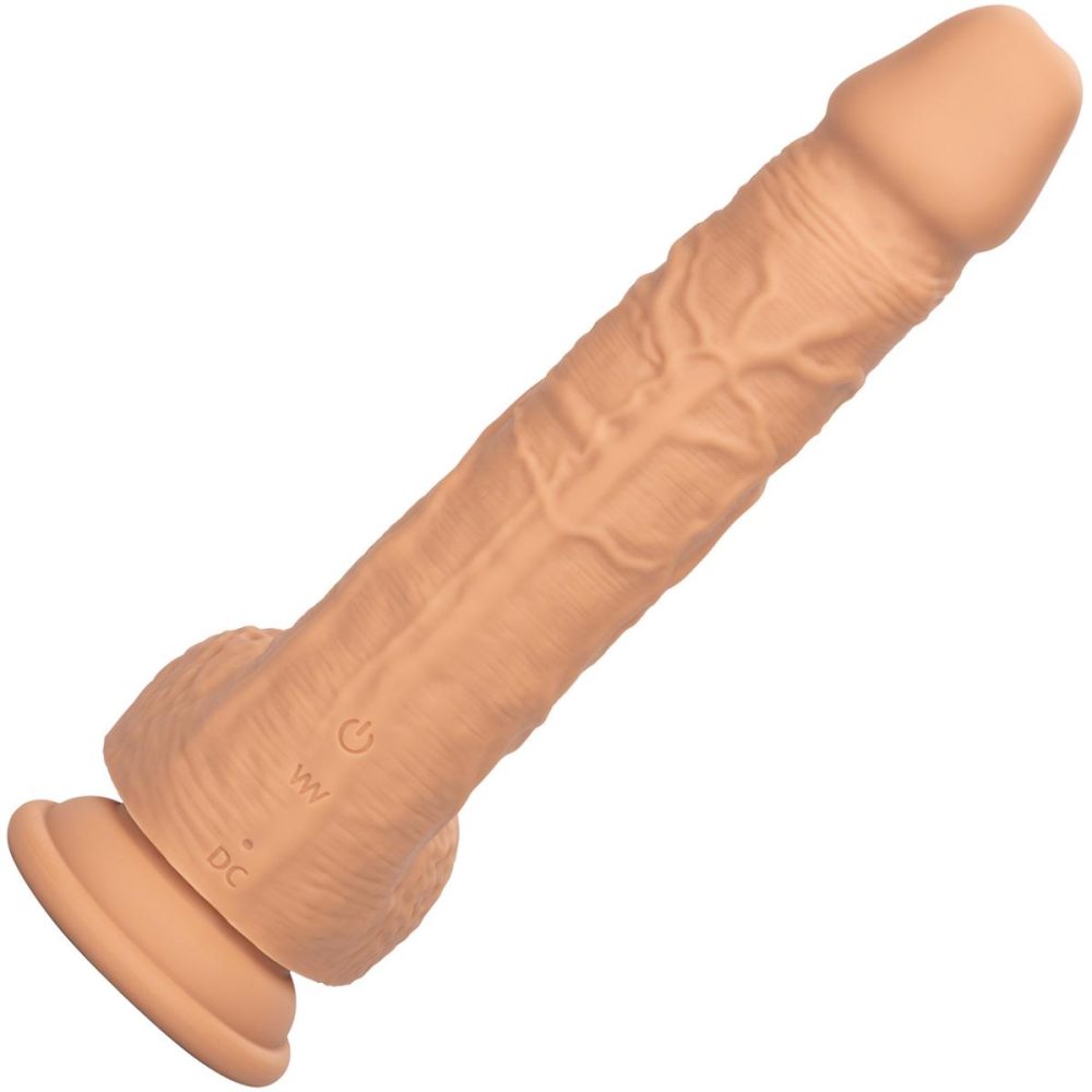 Squirting Dildos | Squirting Fuck Stick 9" Vibrating Realistic Silicone Suction Cup Dildo – Vanilla