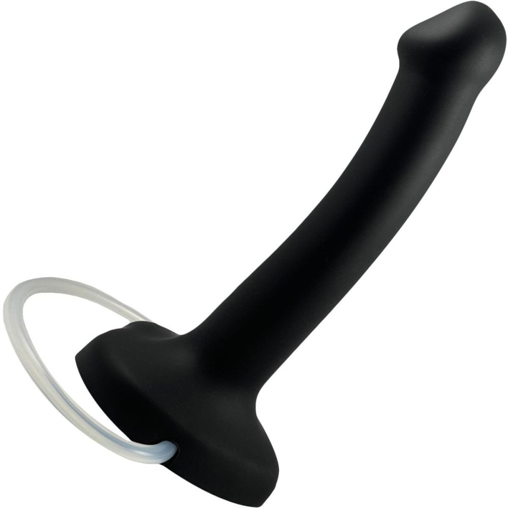 Squirting Dildos | Strap-on-Me Squirting Harness Compatible Silicone Dildo – Small, Black