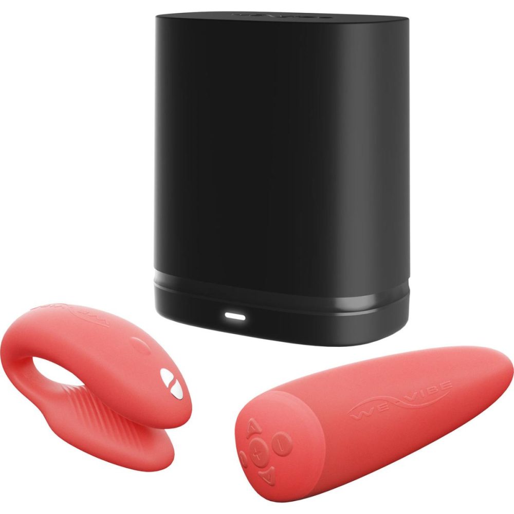 Stimulators | Chorus Remote & App Controlled Couples Vibrator – Crave Coral