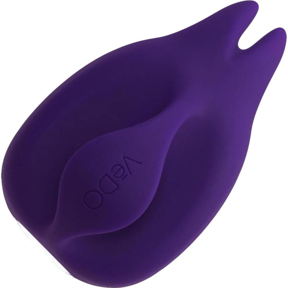 Stimulators | Huni Rechargeable Waterproof Silicone Lay-On Clitoral Vibrator by VeDO – Deep Purple