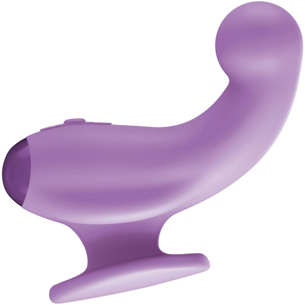 Stimulators | JimmyJane Curved Gripp Waterproof Rechargeable Silicone Vibrator – Purple