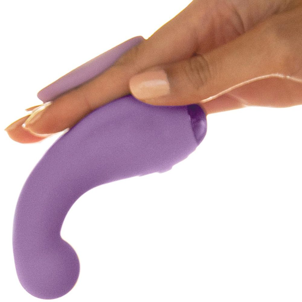 Stimulators | JimmyJane Curved Gripp Waterproof Rechargeable Silicone Vibrator – Purple