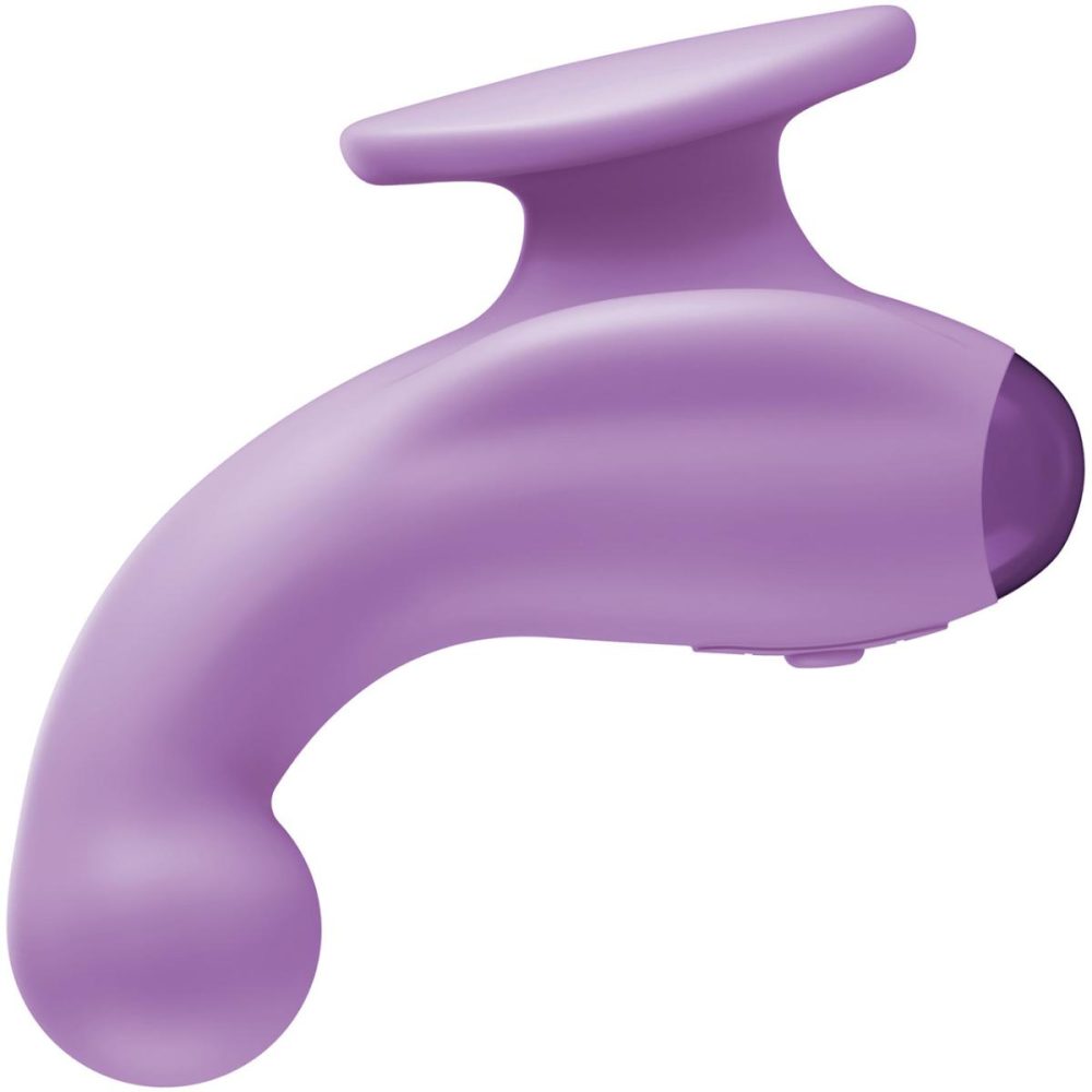 Stimulators | JimmyJane Curved Gripp Waterproof Rechargeable Silicone Vibrator – Purple