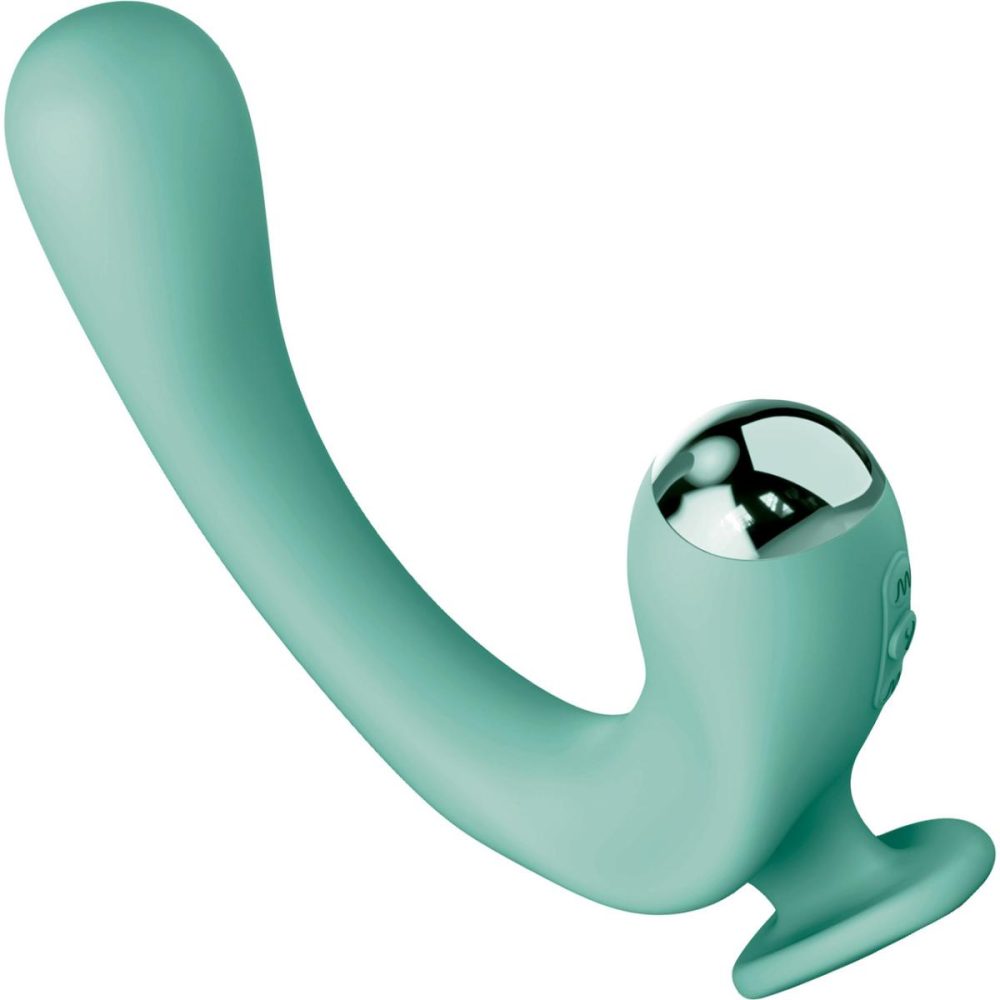 Stimulators | JimmyJane Reflexx Rabbit 2 Flexible Warming Rechargeable Silicone Dual Stimulation Vibrator – Teal