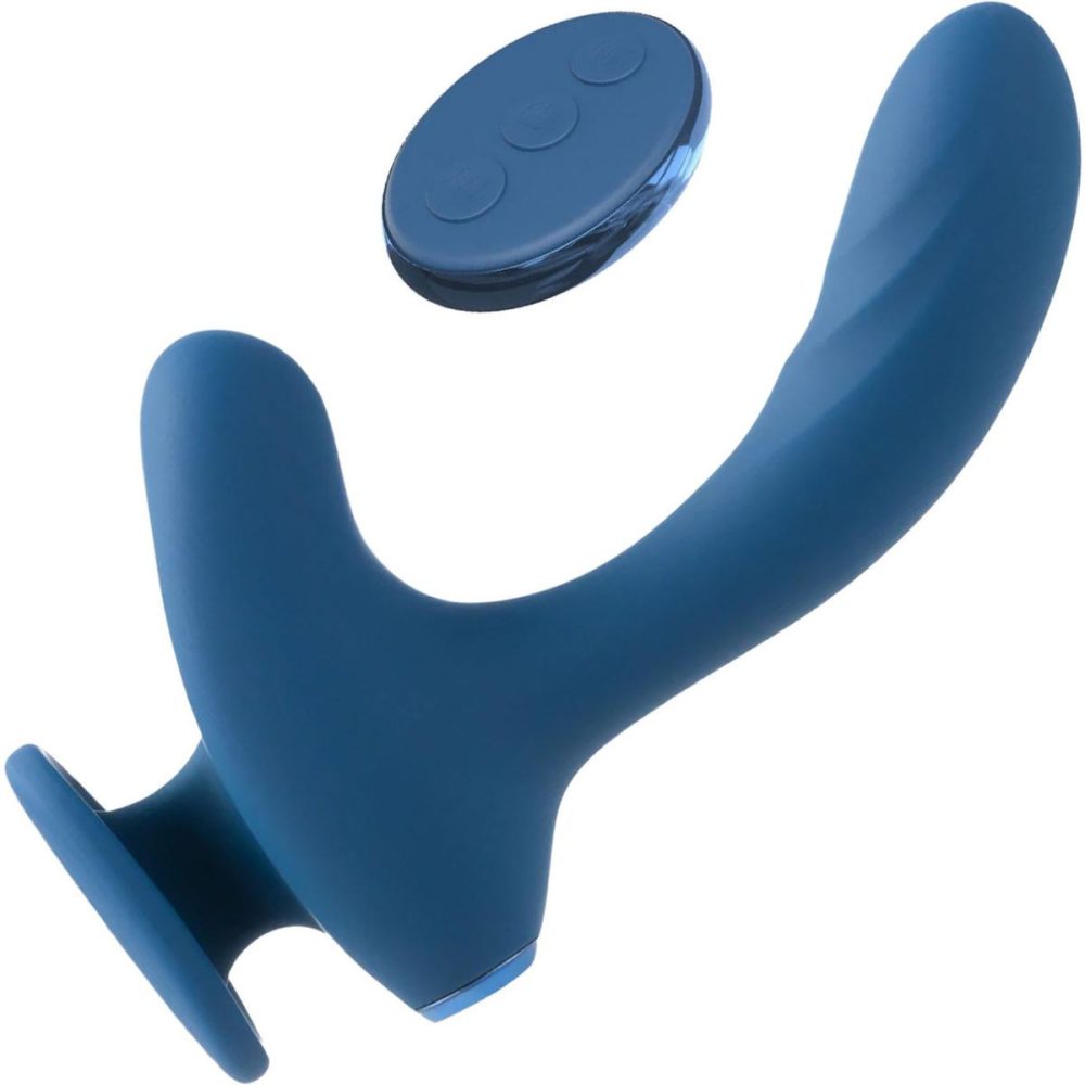 Stimulators | JimmyJane Solis Kyrios Rechargeable Waterproof Silicone Prostate Massager With Remote – Blue