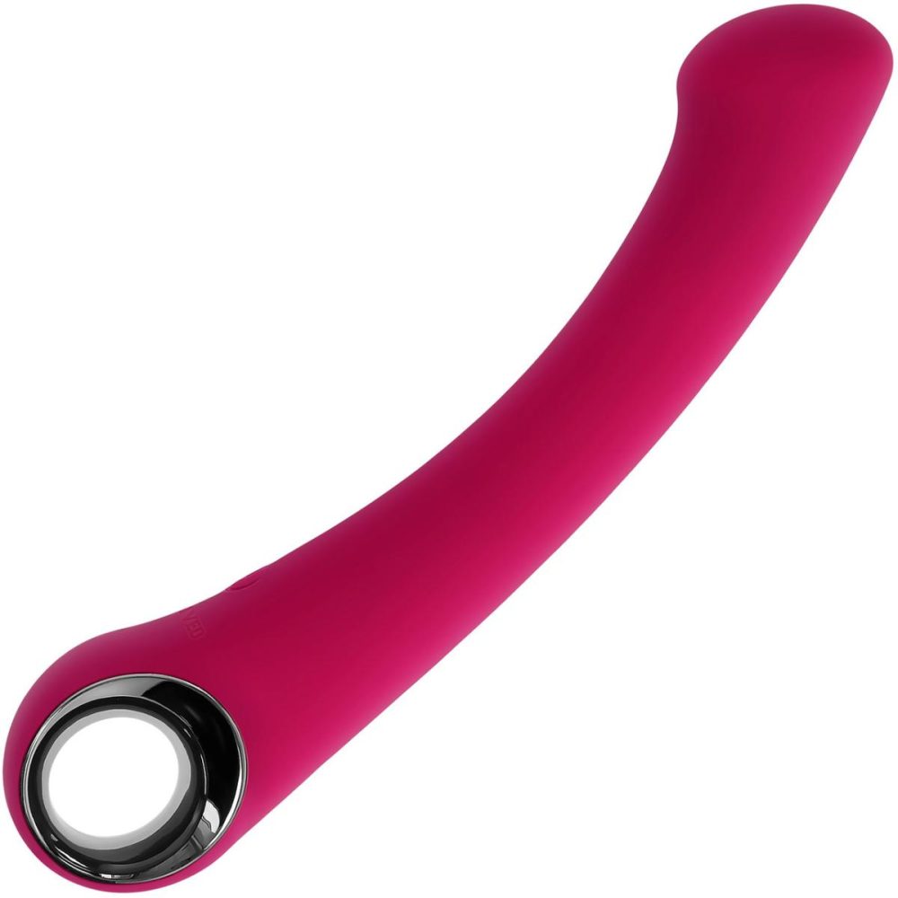 Stimulators | Pleasure Curve Rechargeable Waterproof Silicone G-Spot Vibrator With Ring Handle